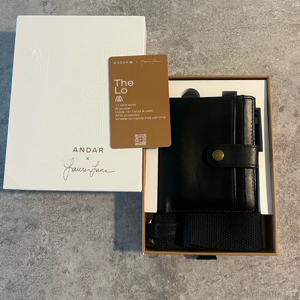 Andar x Lauren Jane The Lo Black Wallet